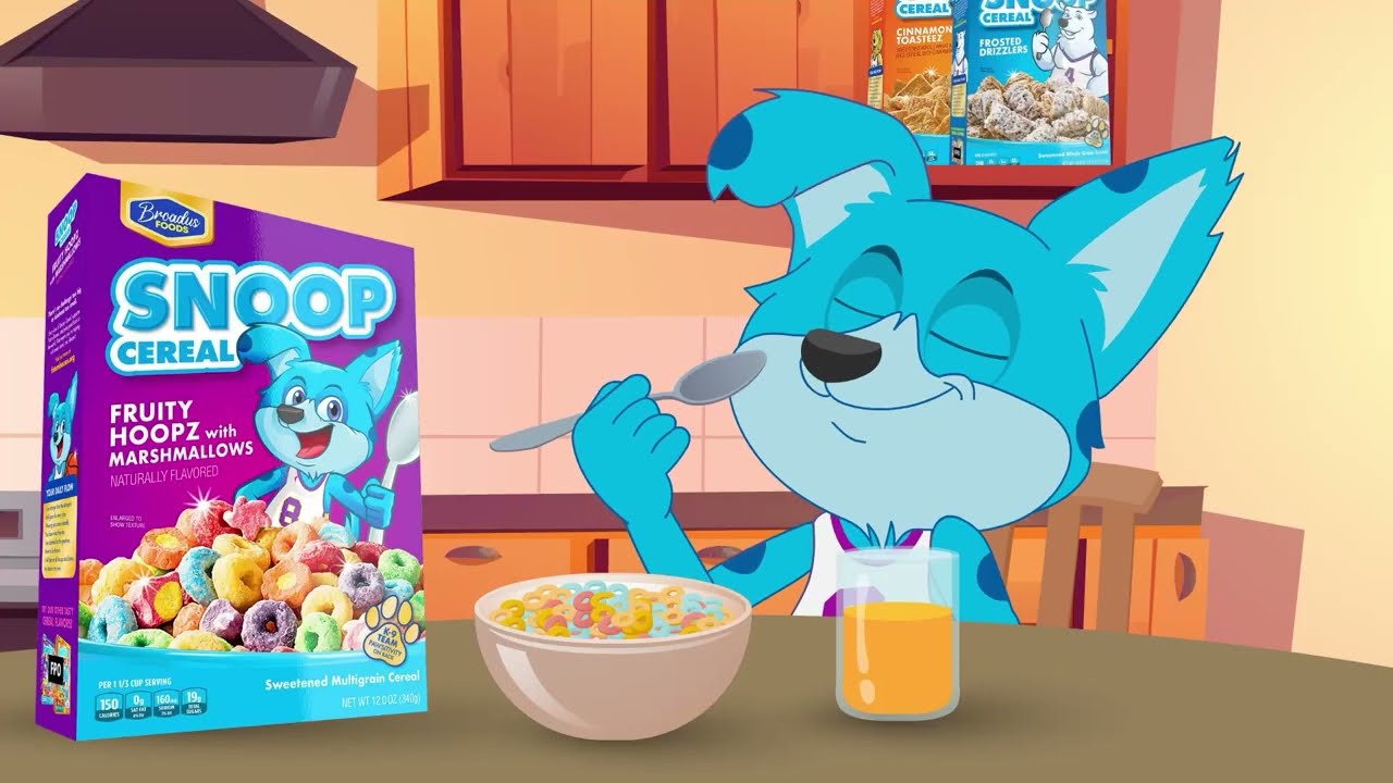 Snoop Cereal Animated Mascot Captain Ace’s new jingle “Yummy for the Tummy”